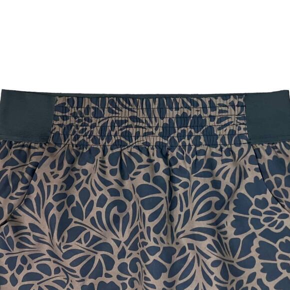 Gap Women's Navy/Tan Elastic Waist Fully Lined Mini Skirt w/ Pockets | Size M - Picture 8 of 11